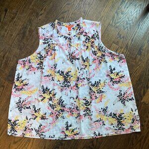 JOE FRESH WOMENS SIZE 2X FLORAL TEE